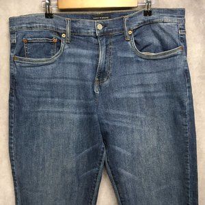 Lucky Brand Jeans 221 Straight Mens 38x34 Cotton Stretch Blend Denim Pants Blue